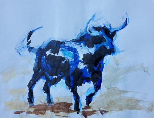 Ink bull 2 by Marina Del Pozo