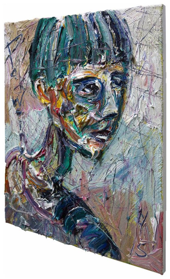 Original Oil Painting Portrait Expressionism