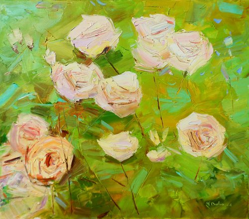 "Cascading roses " by Yehor Dulin