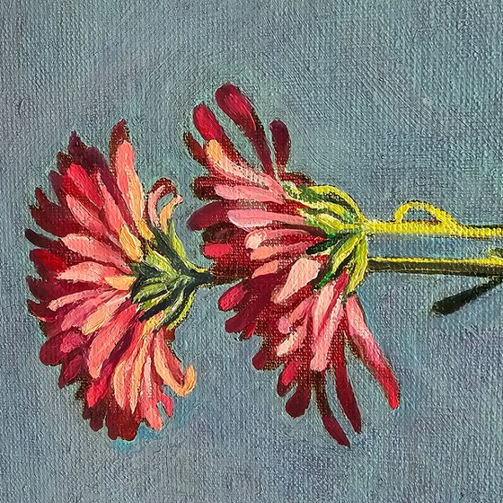 Chrysanthemums on the Windowsill