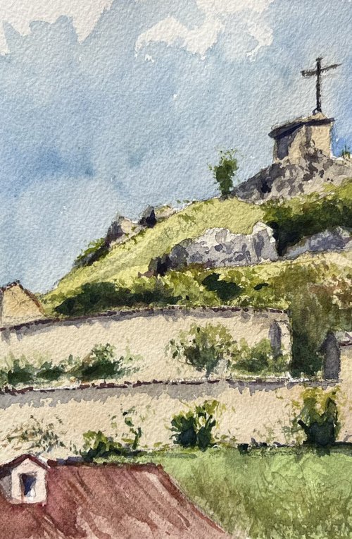 Pennabilli - plein air by Krystyna Szczepanowski