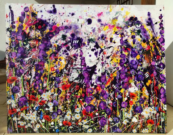 Indigo Entropy Floral Landscape