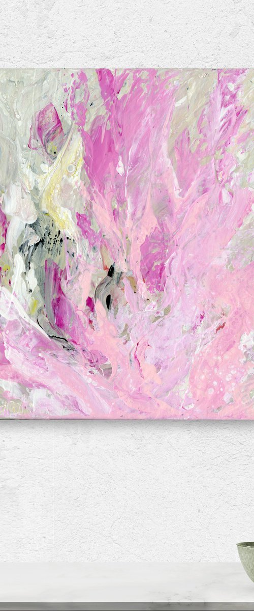 Serenity Bloom - Abstract Floral Painting  by Kathy Morton Stanion by Kathy Morton Stanion