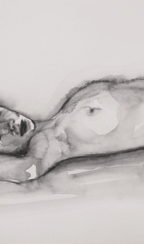 Reclining female nude by Rory O’Neill