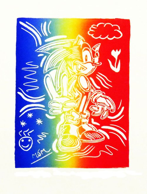 'Sonic the Hedgehog says Peace' by Mark Murphy