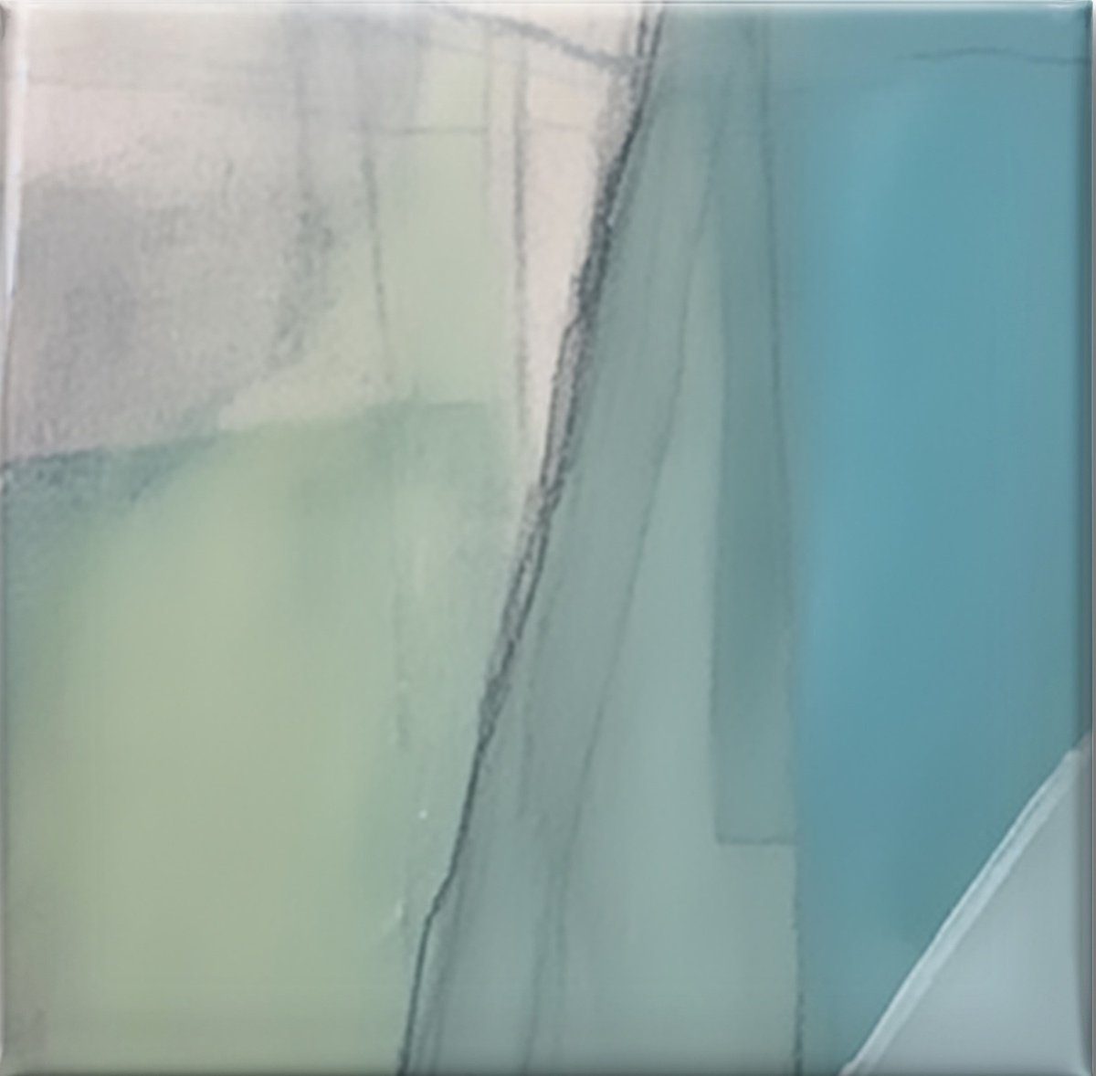 Abstract Acrylic Painting By V+V Kniazievi, 39 X 39", Inside The Kaleidoscope #1, Original Artwork