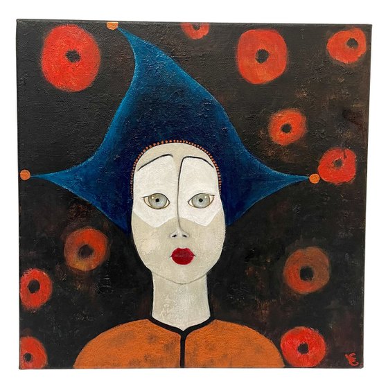CLOWN WITH A TRICORN HAT