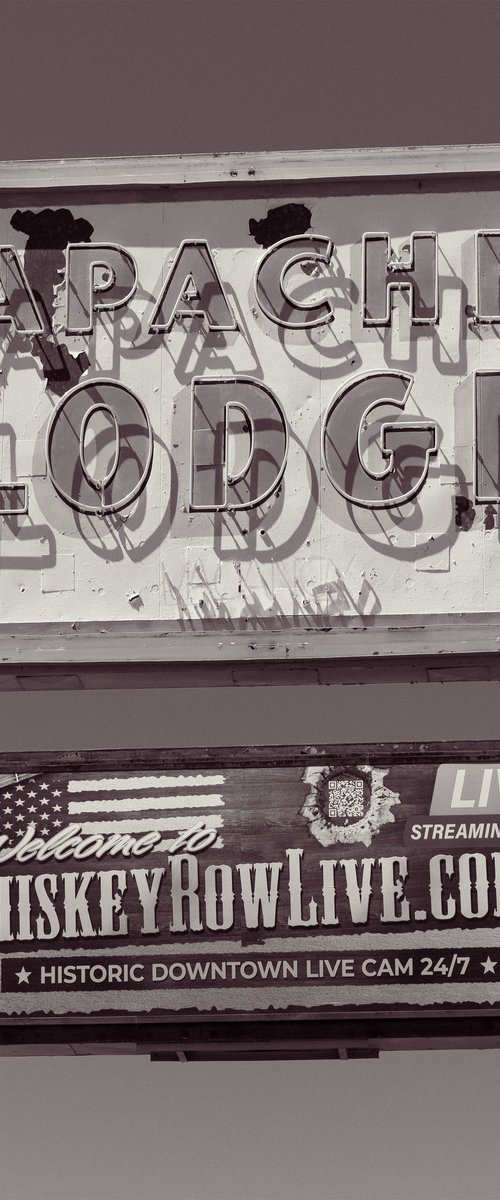 Apache Lodge Signage by John Celeste