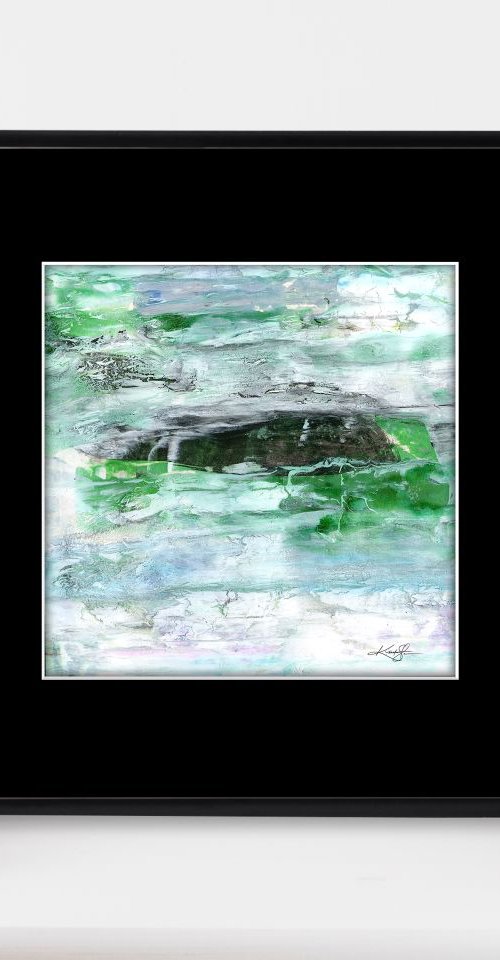 Abstract Dreams 61 - Mixed Media Abstract Painting in mat by Kathy Morton Stanion by Kathy Morton Stanion