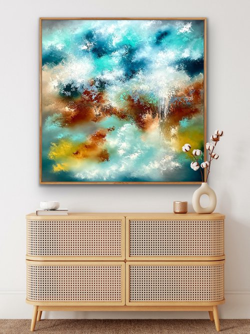 The Wonder Of Space - Abstract - 100cm x 100cm by Jonesy