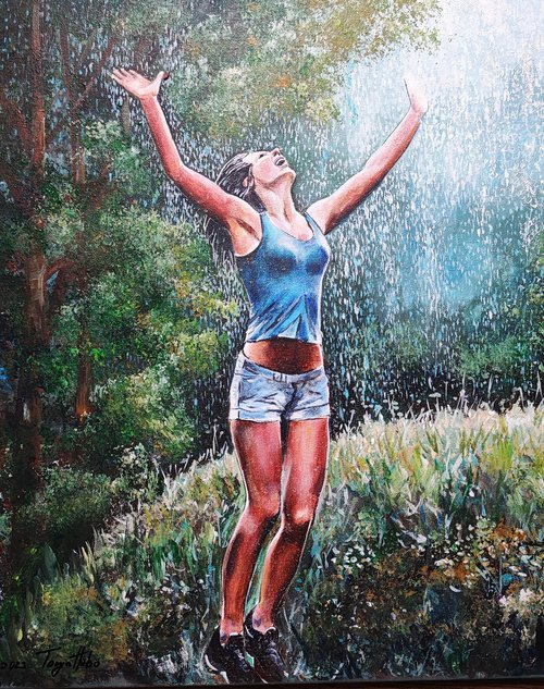 Girl in the Rain by Tatajana Obuhova