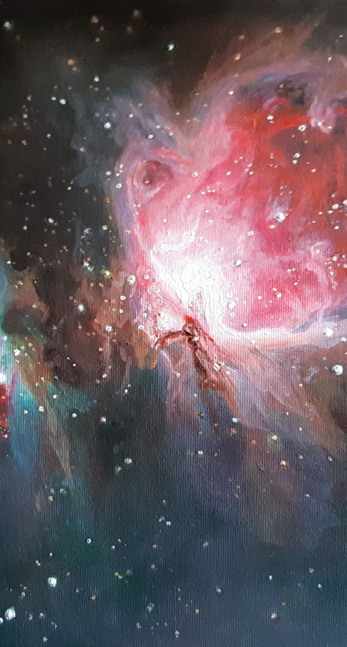 Orion and Running Man Nebula by Viktória Déri