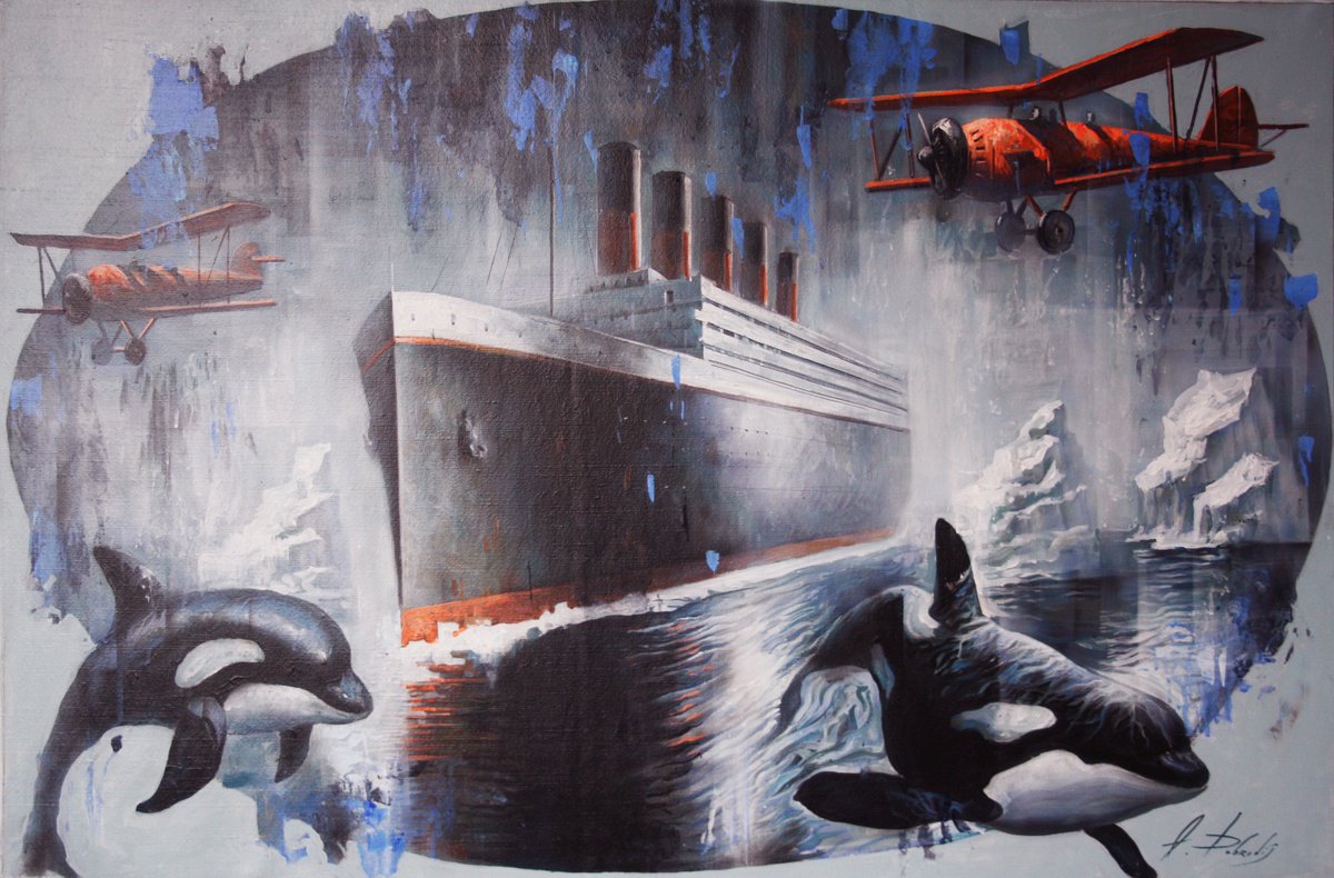 Surrealistic Acrylic Painting , ???? ?? 3. By Alexandr Dobrodiy, 47 X 31, Artwork For Sale On Artfinder