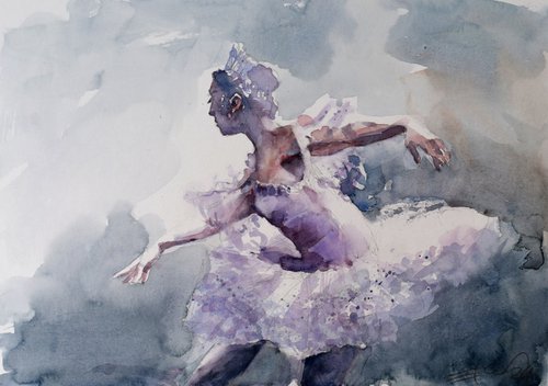 Ballerina dreaming by Goran Žigolić Watercolors
