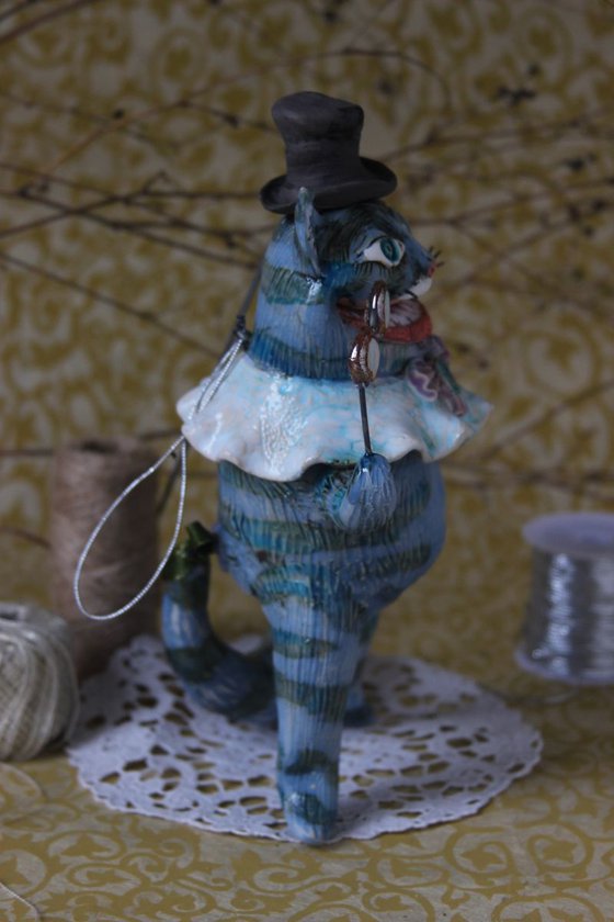 From the Alice in Wonderland. Cheshire Cat. Wall Sculpture by Elya Yalonetski