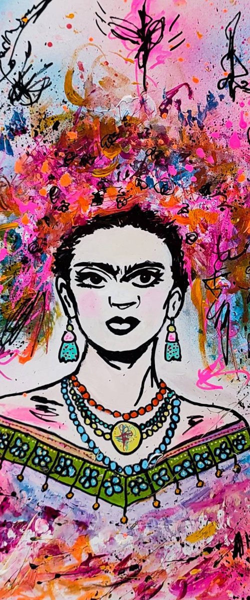 Set of 3 Hand-Painted Wood Panels by ÂME SAUVAGE