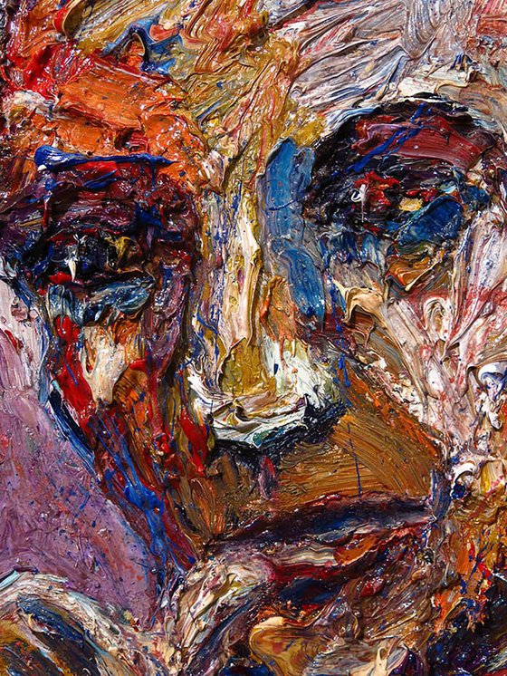 Original Oil Painting Abstract Expressionism Impressionism Portrait