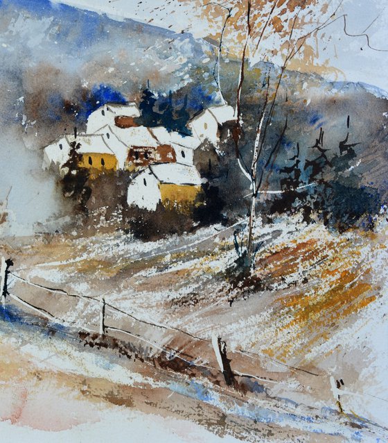 The hills remember-watercolor