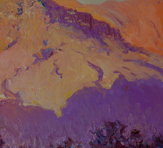 Desert. Last Rays of the Sun