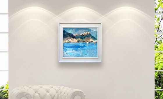 Corniglia Cinque Terre Oil Painting on Canvas