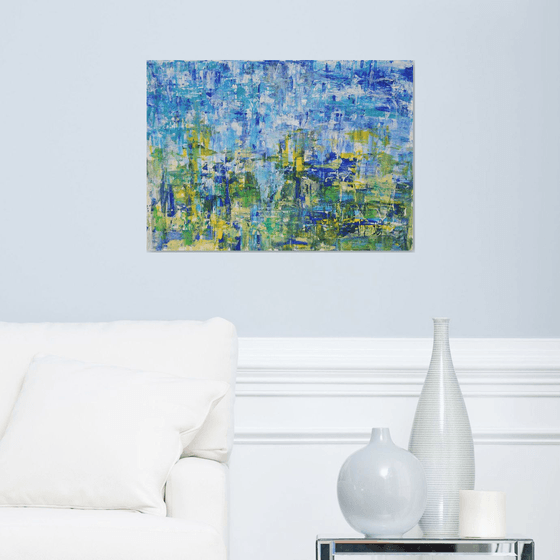 ABSTRACT LARGE 70X50 CM CITY