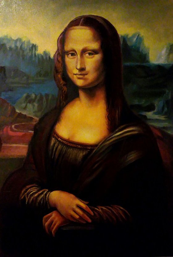 Commission Artwork for Rolf - Mona Lisa Original Louvre Size 77 x 53cm