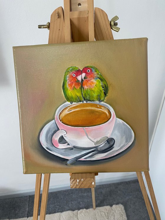 “Tea for two” Oil painting
