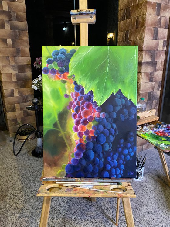 Sunny Grapes, 50 х 70 cm, oil on canvas