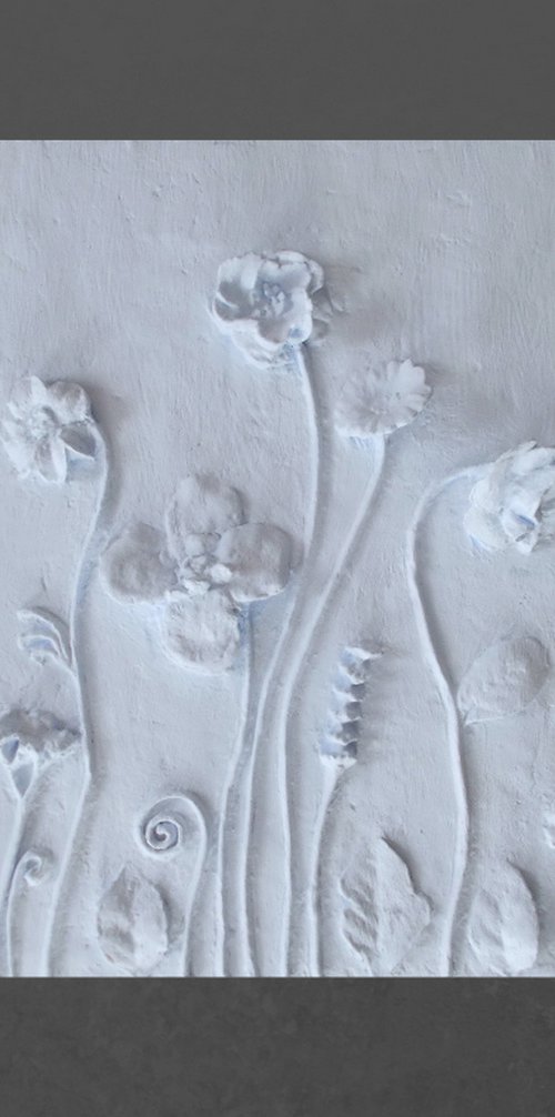 sculptural wall art "Meadow herbs" by Tatyana Mironova