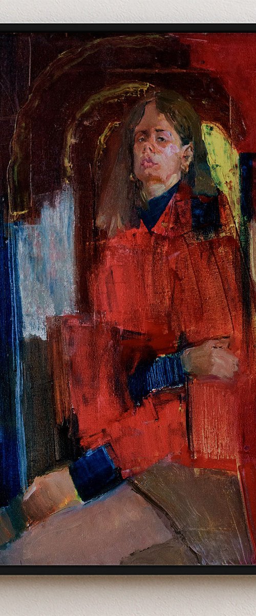 Girl in red by Bohdan Katolyk