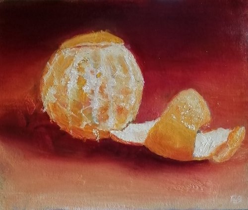 End of an orange by Rosemary Burn