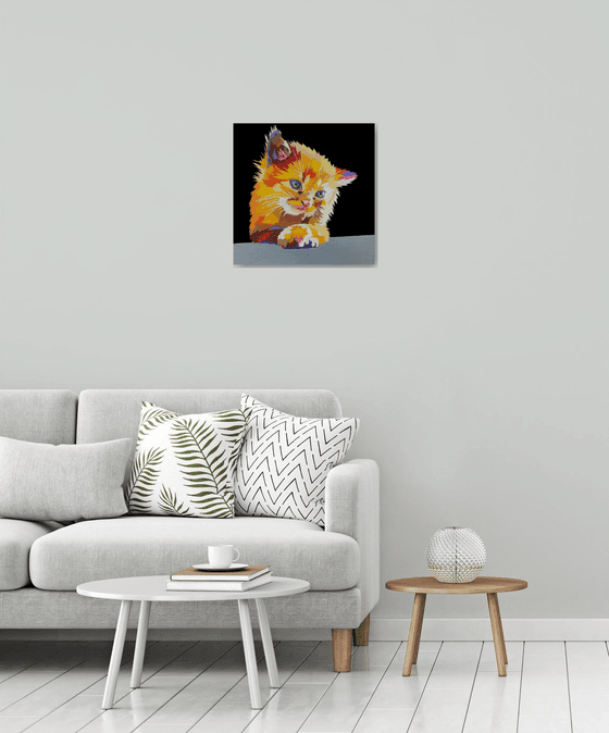 Kitten - |Unique style of painting|