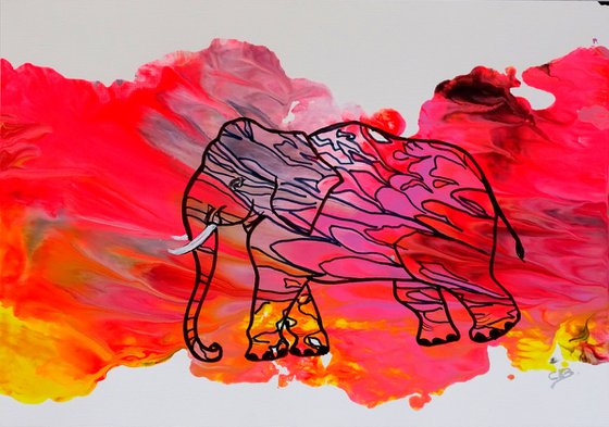 Elephant 2 pink