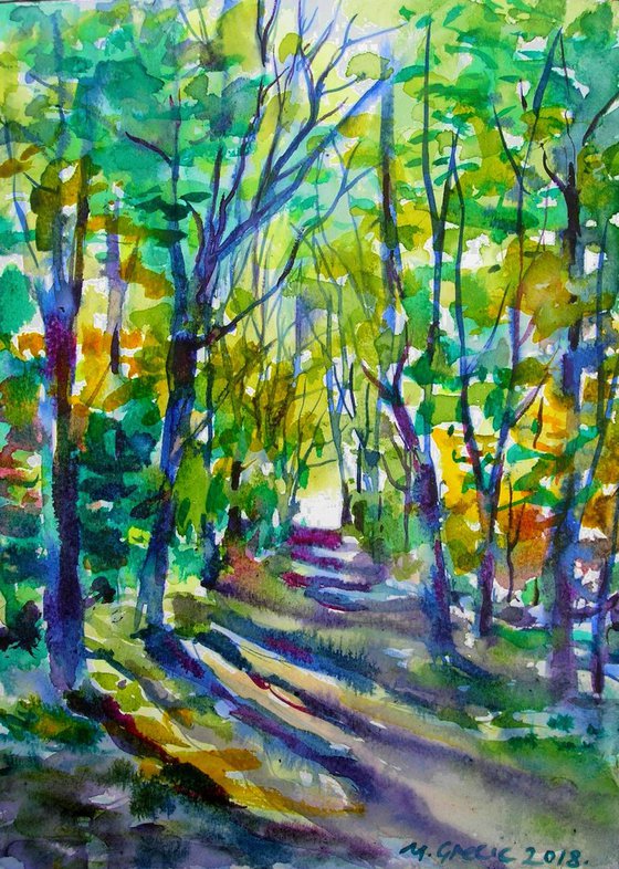Forest path II, 2018
