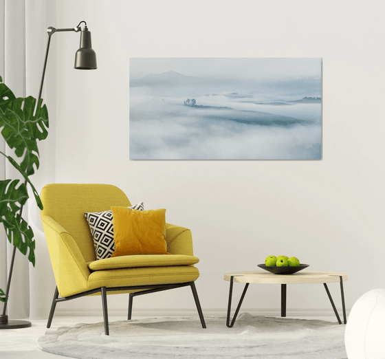Island in the fog II. - Landscape in Tuscany - Limited edition 1 of 5