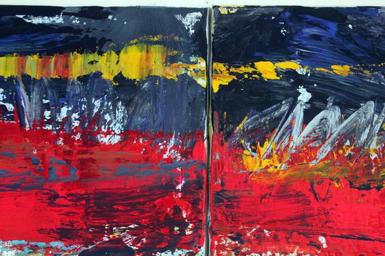 X-large diptych "My ship"