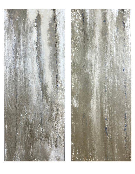 Large Diptych "L´Averse" - 2 panels.