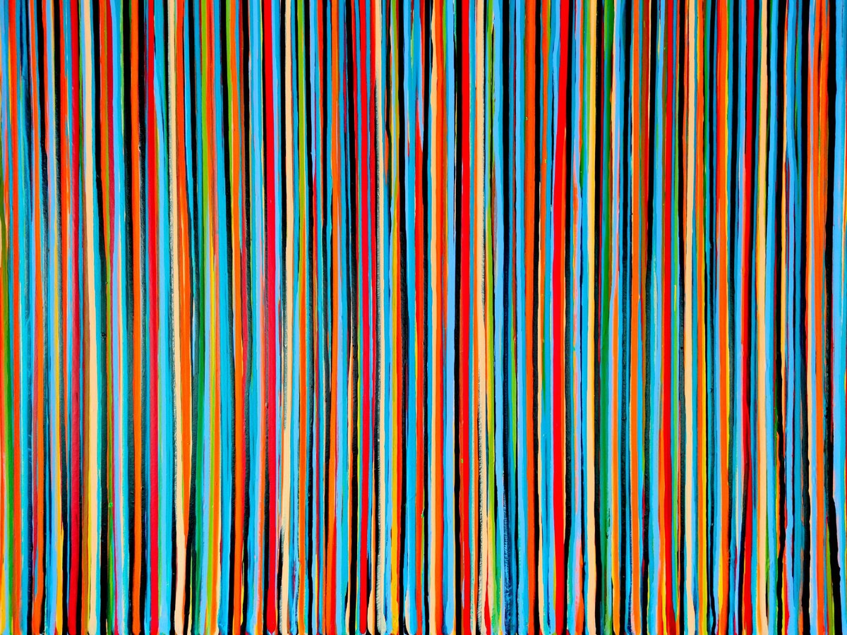 Abstract Acrylic Painting By Carla Sa Fernandes, 47 X 35, The Emotional Creation #310, Original Artwork