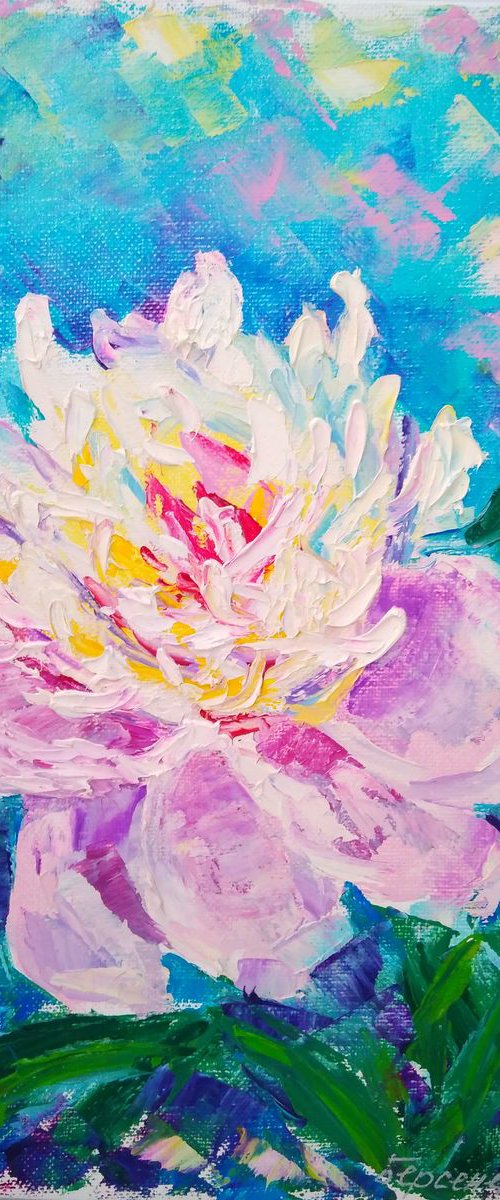 White peony by Yulia Berseneva