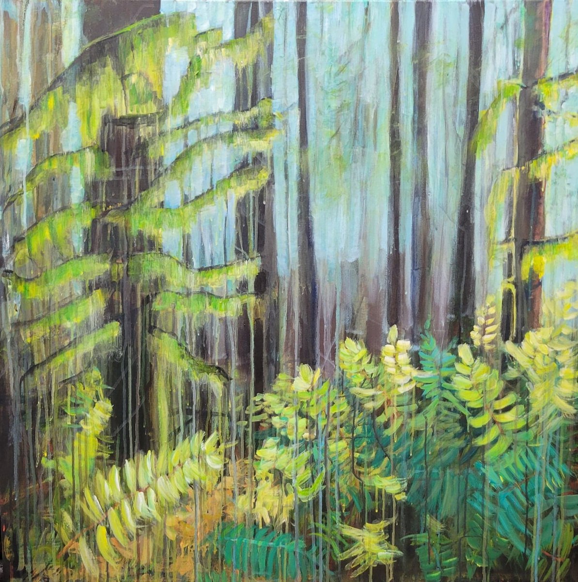 Fern Forest Path by Leah Kohlenberg Fine Art