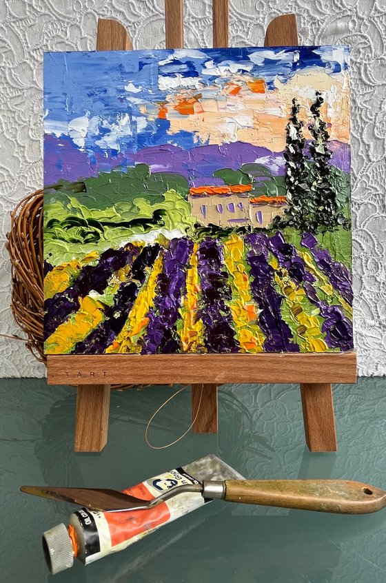 Provence Lavender Field Art