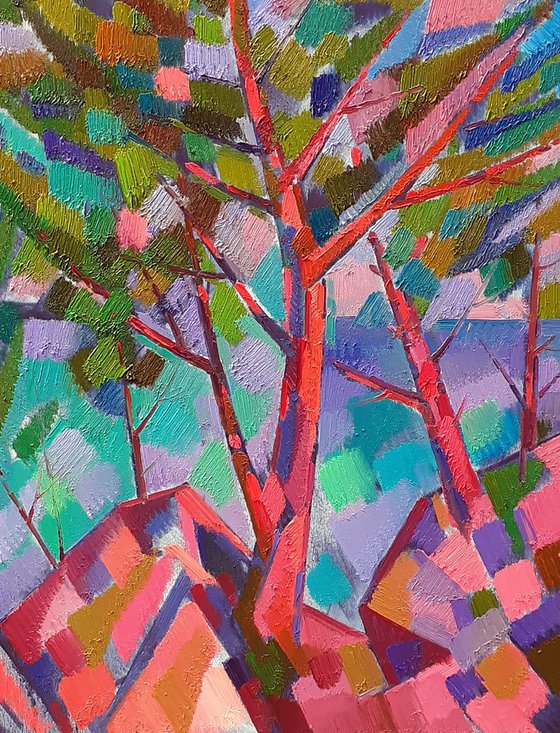 Trees among the rocks