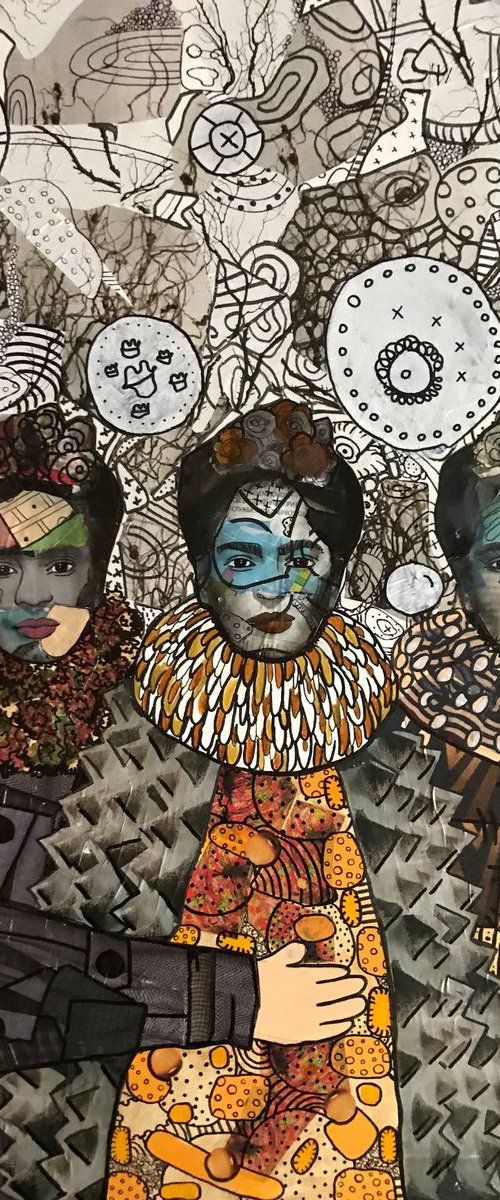 Three sisters of Frida Kahlo by Pavel Kuragin