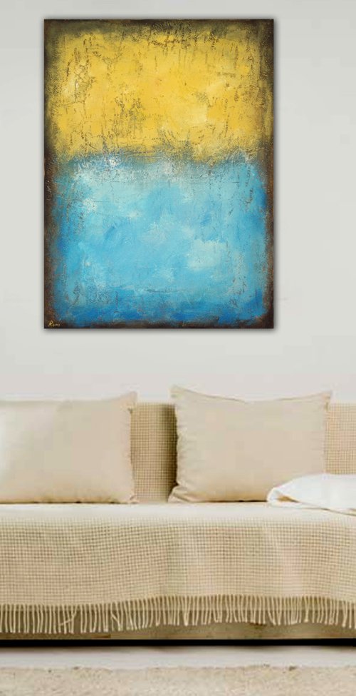 "Abstract #061". Original abstract painting. by Rumen Spasov