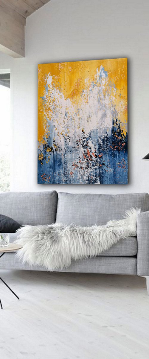 120x100cm. / Abstract painting / Abstract 1183 by Alex Senchenko