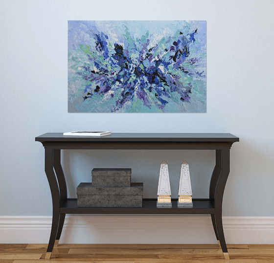 Lilac Blossom - Abstract Acrylic Painting