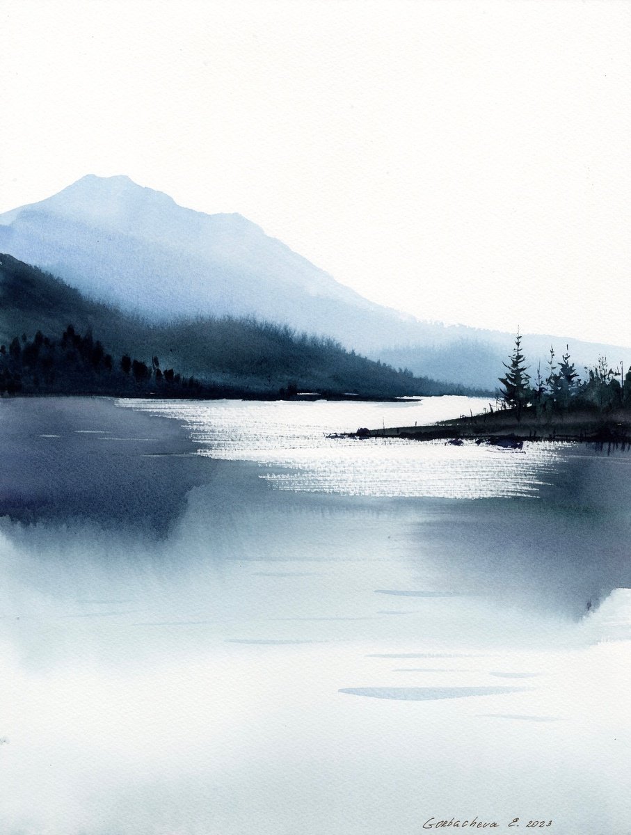 Mountain Lake #32 by Eugenia Gorbacheva