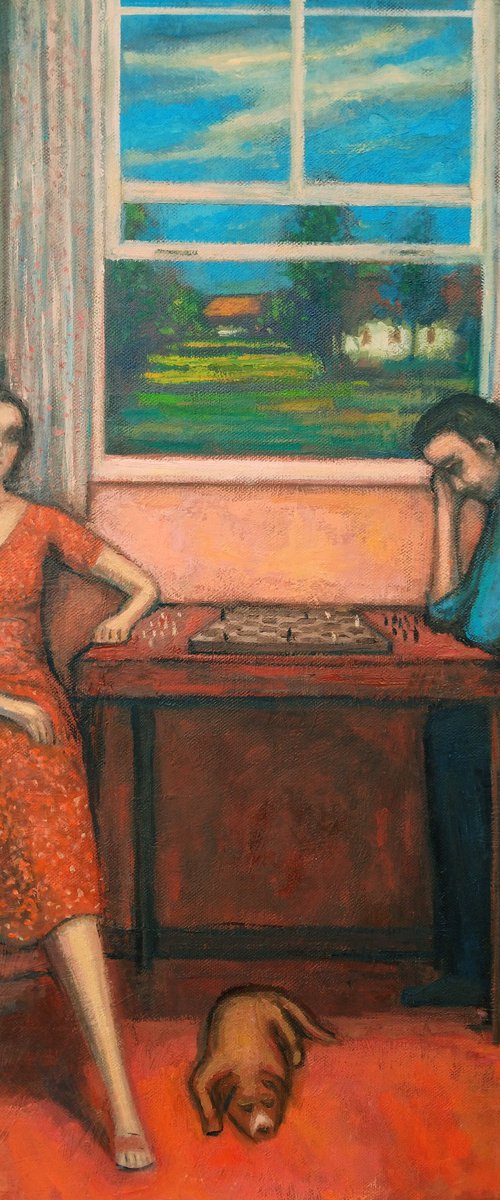 Chess players by Massimiliano Ligabue