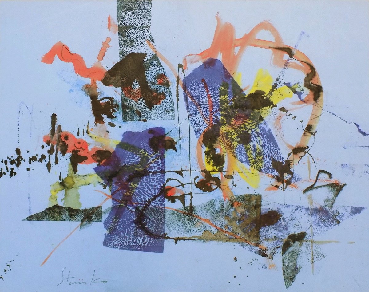 Abstract Landscape-I By Stanislav Bojankov, 24 X 20, Artwork For Sale On Artfinder