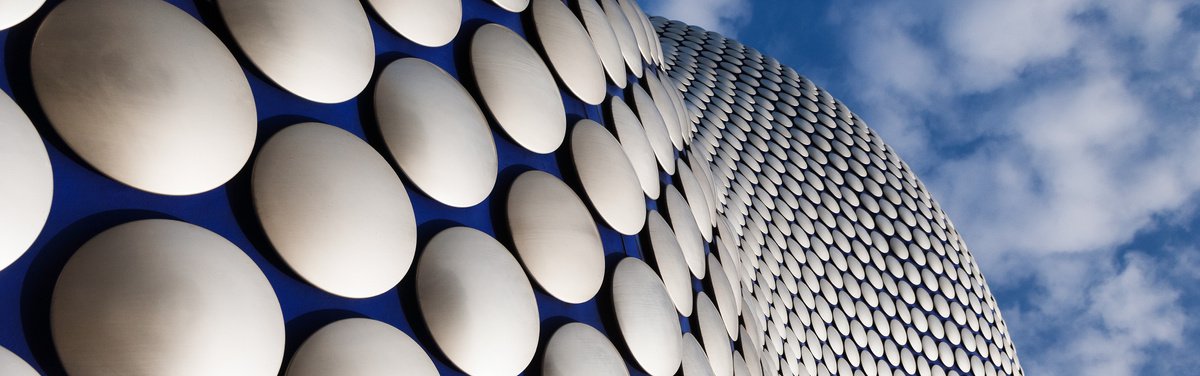 Cityscapes Photograph By Tom Hanslien, 60 X 20", Birmingham Bullring V, Original Artwork